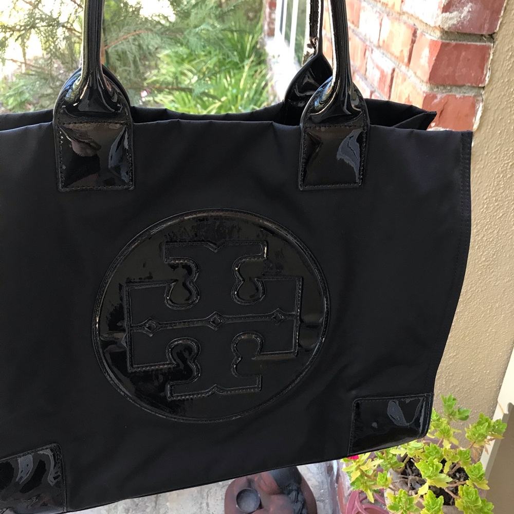 Tory Burch black nylon tote